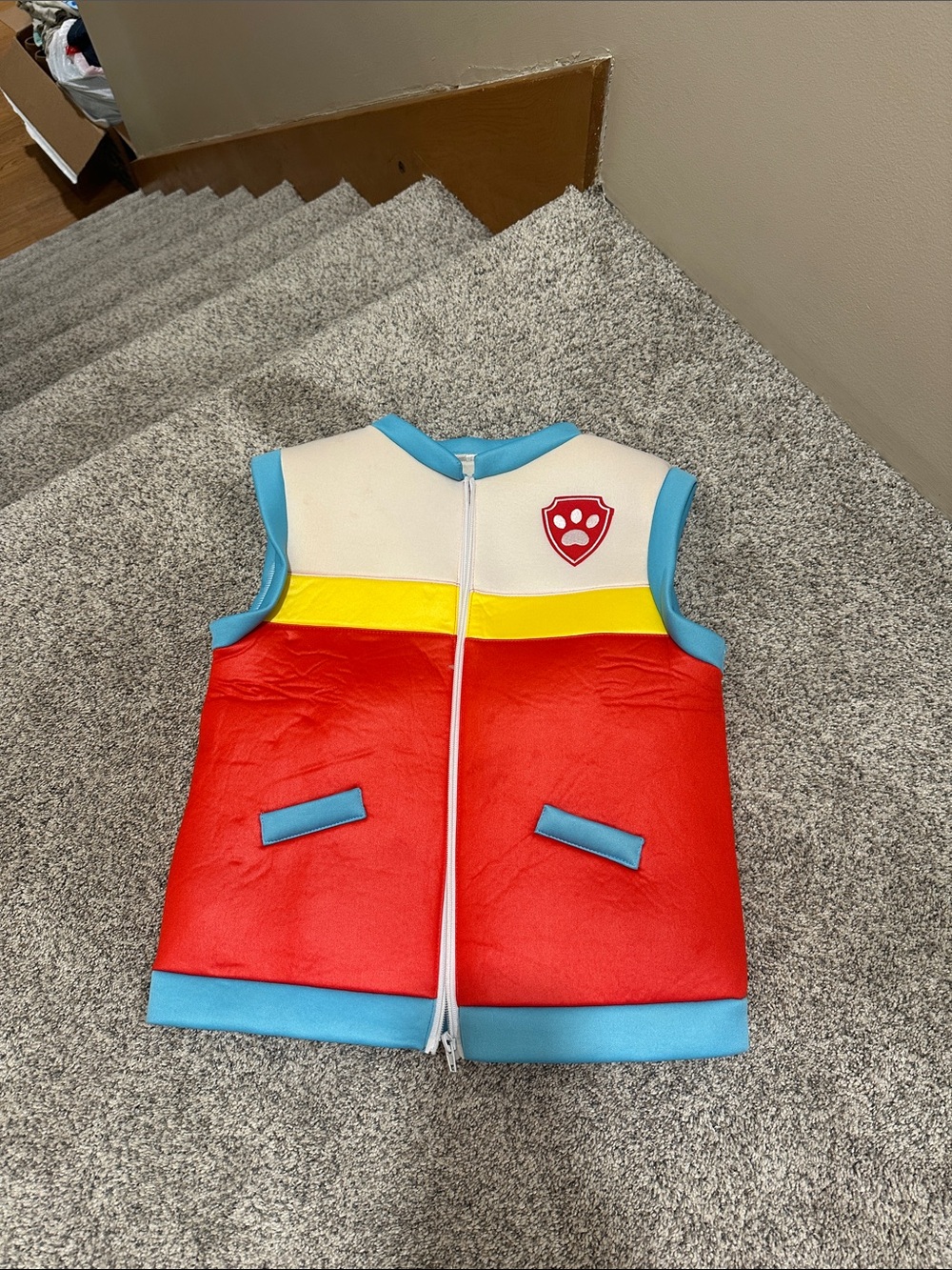 Paw Patrol Red & Blue Kids Vest Costume - Official Character Style
